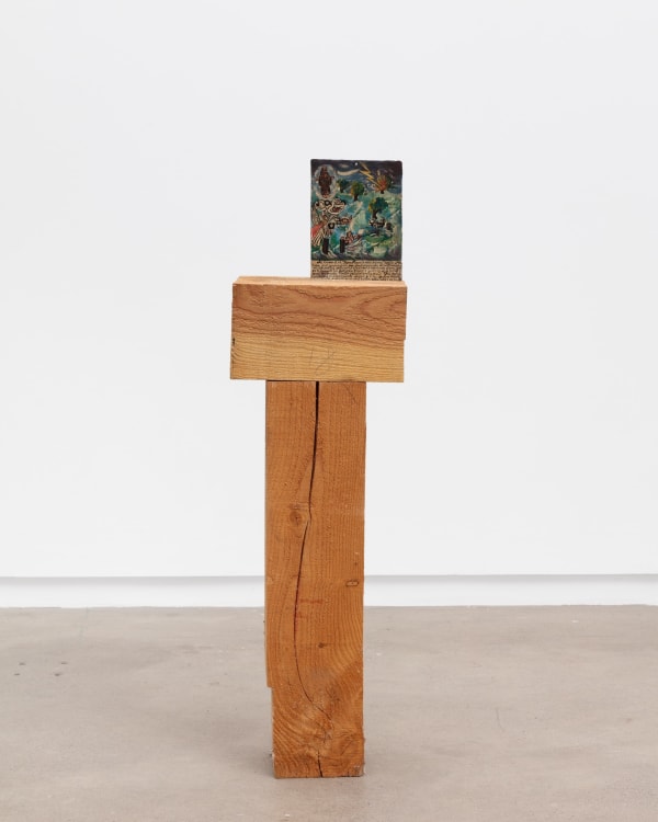 Artist Unknown The Petition Of Saint Francis 1968 oil on tin (on cedar base); unique 12.75 x 7.75 inches; unframed provenance: the Jonathan Demme Collection