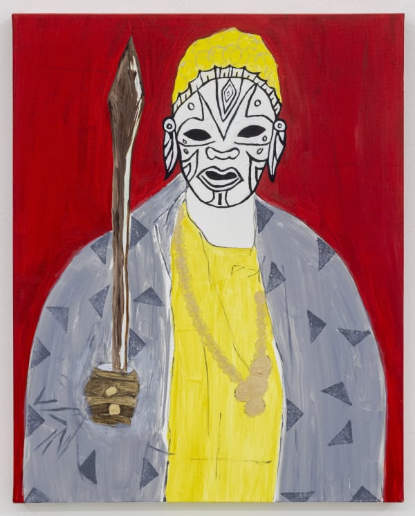 Winsom Winsom The Warrior 2025 oil on canvas; unique 24 x 30 inches signed, titled and dated verso