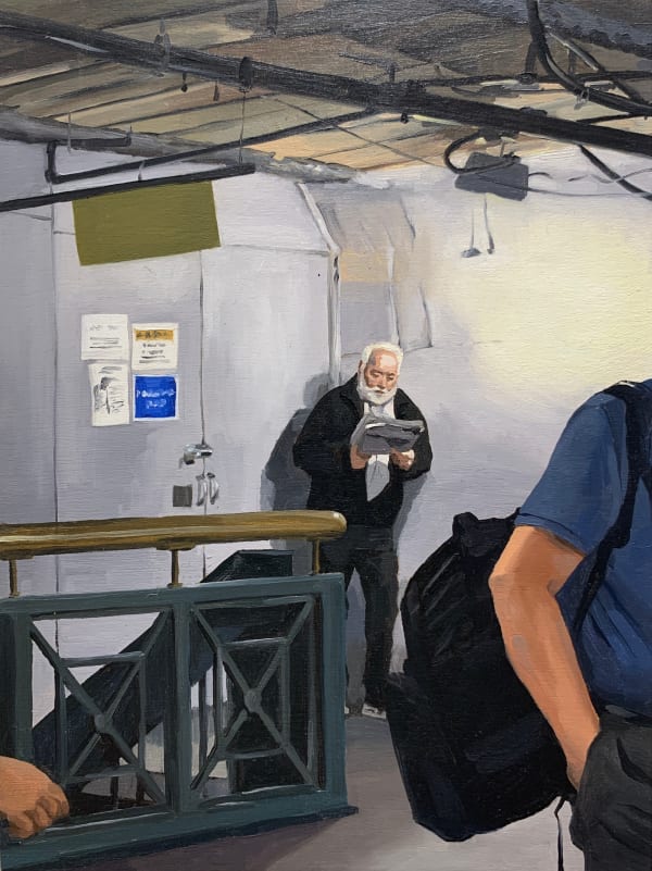 Heather Goodchild Time Out, 2022 oil on board 12 x 9" unique