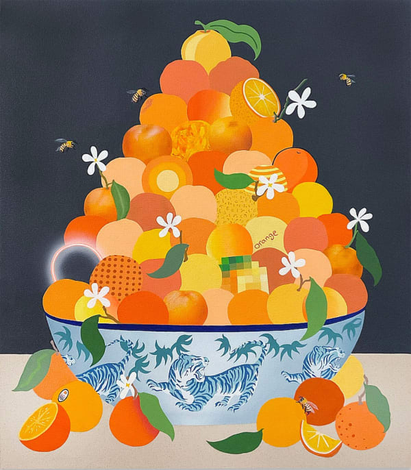 Stephen D’Onofrio, Oranges and Bees, 2023