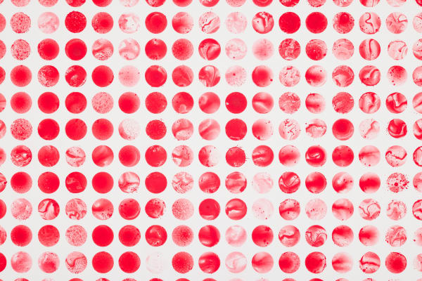 Mio Yamato, BREATH 13 (detail), acrylic on canvas, 130.3×130.3cm Photo by Hyogo Mugyuda