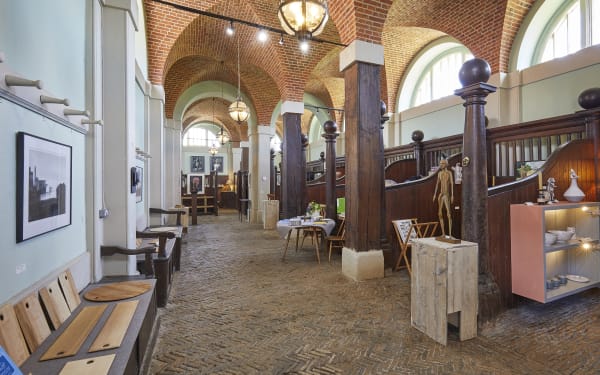 Interior of the Stables showing work during Festival, our pop up in 2019 © Pete Huggins