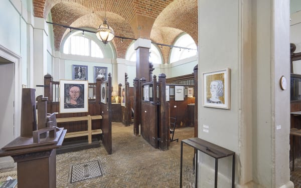 Interior of the Stables showing work during Festival, our pop up in 2019 © Pete Huggins