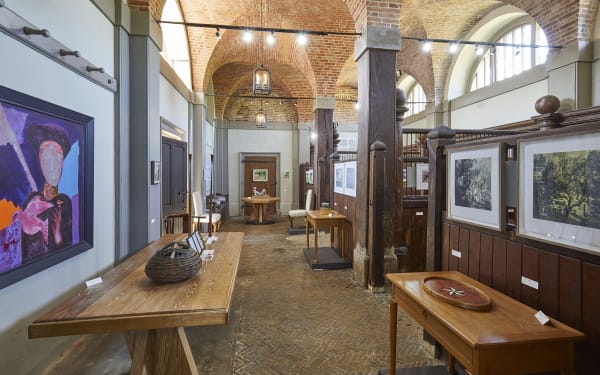Interior of the Stables showing work during Festival, our pop up in 2019 © Pete Huggins