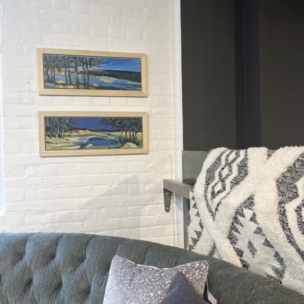 Framed works by Mary Blue