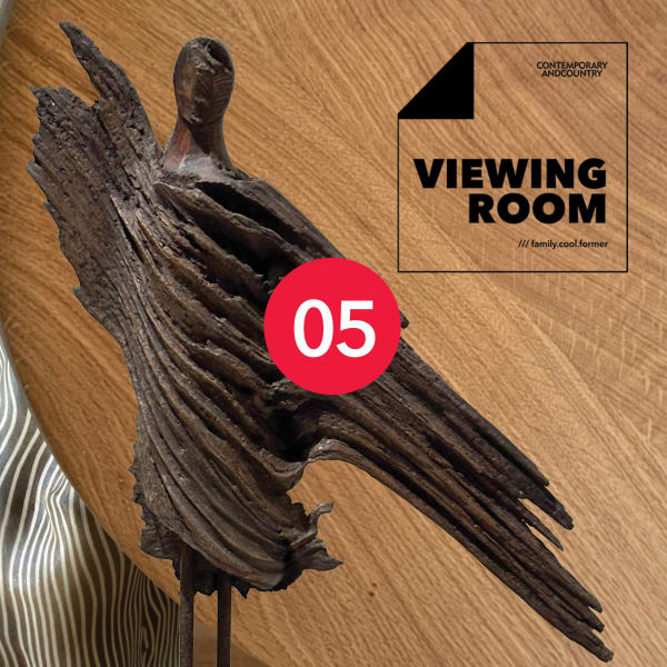 Viewing Room 05, Sculpture by Roger Hardy; Cutting boards and iPad stands by Tim Plunkett; Ceramics by Laura Huston