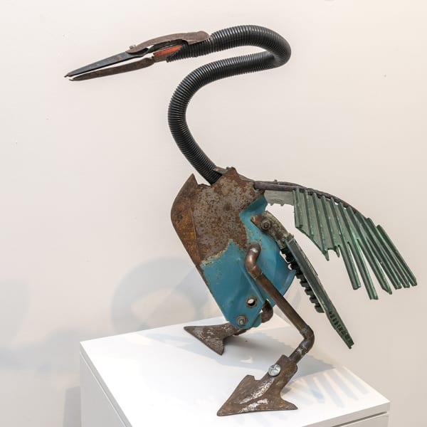 Installation by C&C of Emily Mayer's sculpture in River’s Edge at BallroomArts, Aldeburgh, Suffolk 2022