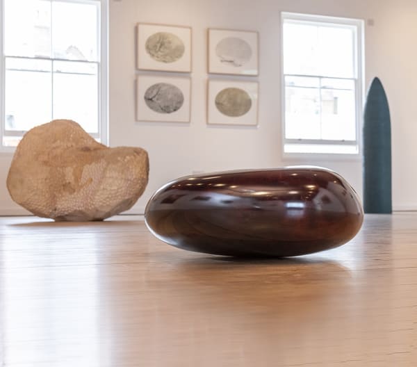 Installation by C&C of Jack Wheeler's sculpture in River’s Edge at BallroomArts, Aldeburgh, Suffolk 2022