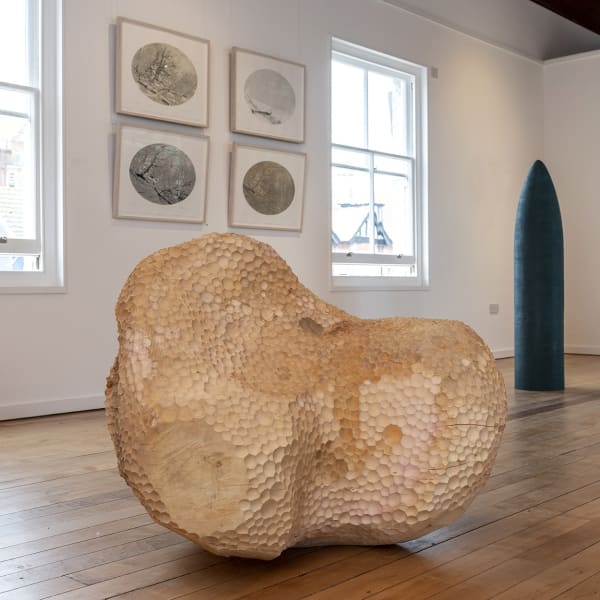 Installation by C&C of Jack Wheeler's sculpture in River’s Edge at BallroomArts, Aldeburgh, Suffolk 2022