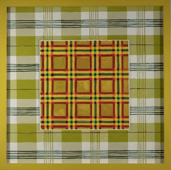 Michelle Forsyth, Green Plaid on Yellow Plaid, 2013-2024