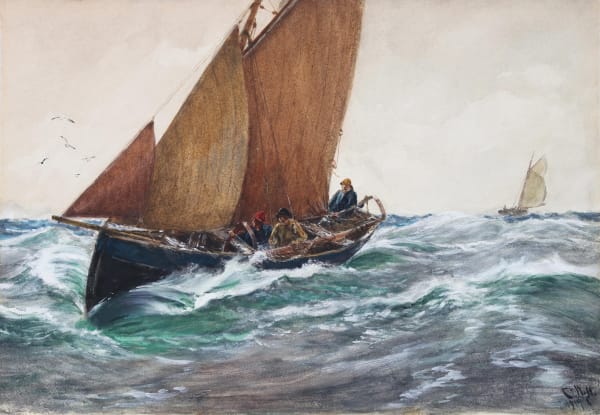 Charles Napier Hemy, The Little Trawler, 1917