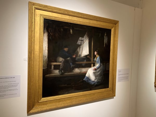 Shipbuilders (1883) by Henry Scott Tuke; at the Falmouth Art Gallery