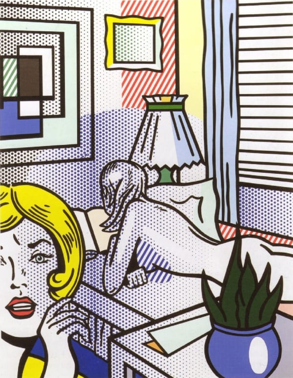 Roy Lichtenstein 1923-1997 Roommates 1994 Relief print on Rives BFK mold-made paper. From the Nude Series Sheet: 64⅛ x 51⅛ (162.9 x 129.9) Image: 57⅞ x 45 3/16 (147 x 114.8) Inscriptions: Numbered, signed (rf Lichtenstein), and dated (’94) in pencil, lowe