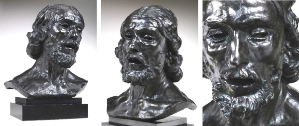 Saint-Jean-Baptiste, tête colossale by Auguste Rodin, Original Sculpture at Coskun Fine Art