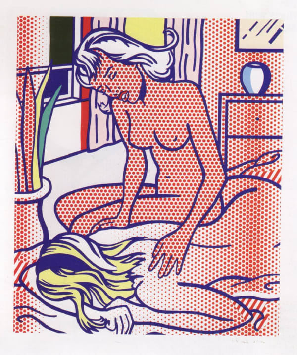 Two Nudes State I, from the Nudes Series, 1994, by Roy Lichtenstein, Relief Print from an edition of 10, at www.coskunfineart.com