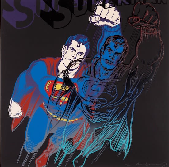 Superman, 1981, from the Myths Portfolio by Andy Warhol, Edition 200 at Coskun Fine Art