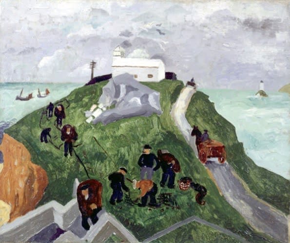 Christopher WOOD (1901 1930) St Ives, 1928 (Flowers in a Glass Jar verso) Oil on canvas 16 x 18 inches / 40.6 x 45.7 cm