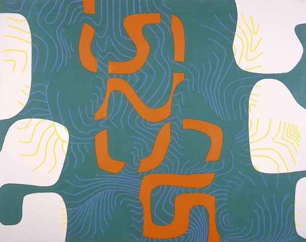 Bryan WYNTER (1915 – 1975) Meander II, 1967 oil on canvas signed, titled & dated verso 66 x 84 inches / 167.5 x 213.5 cm