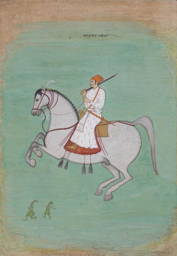 Jethro BUCK (b.1986) Maharaja on a Horse, (Copy of Maharaja Dhiraj Sing riding a Horse), 2019