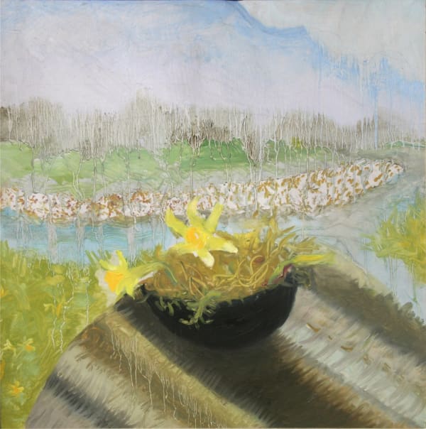 Winifred NICHOLSON (1893-1981) Duddon Valley, 1974 Oil on canvas 19 ½ x 19 ½ inches / 49.5 x 49.5cm