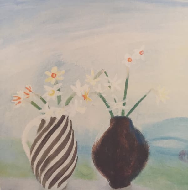 Winifred NICHOLSON (1893 – 1981) Narcissi, 1979 Oil on board 24 x 24 inches / 61 x 61 cm
