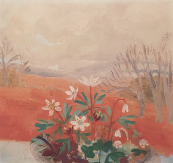 Winifred NICHOLSON (1893 – 1981) Windflowers, 1934 Oil on board 13 x 14 ¼ inches / 33 x 36 cm