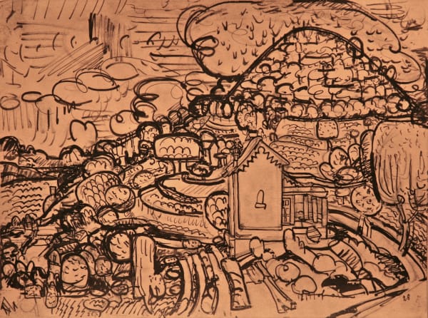 Hans HOFMANN (1880 – 1966) Untitled, 1928 Pencil, brush and ink on paper 9 1/8 x 12 ¼ inches / 23.4 x 31.2 cm Signed lower right, numbered 28