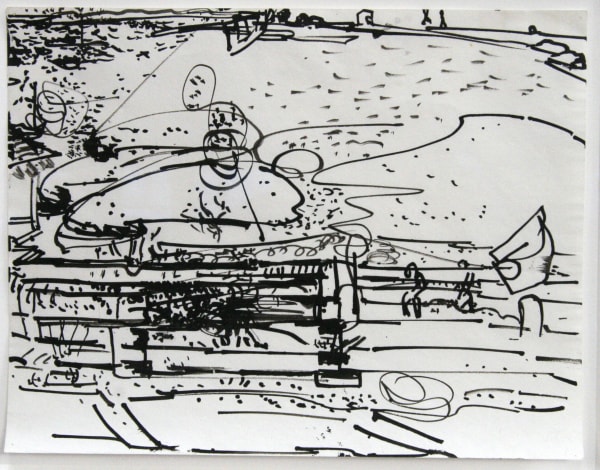 Hans HOFMANN (1880-1966) Untitled, c. 1939 India ink on paper 11 x 8 ½ inches / 27.9 x 21.6 cm