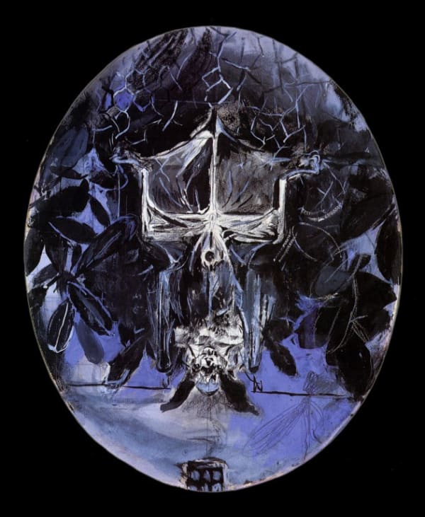 Graham SUTHERLAND (1903 – 1980) The Bat, 1967 Gouache, chalk and charcoal on paper 7 ¾ x 6 1/8 inches / 19.5 x 15.5 cm