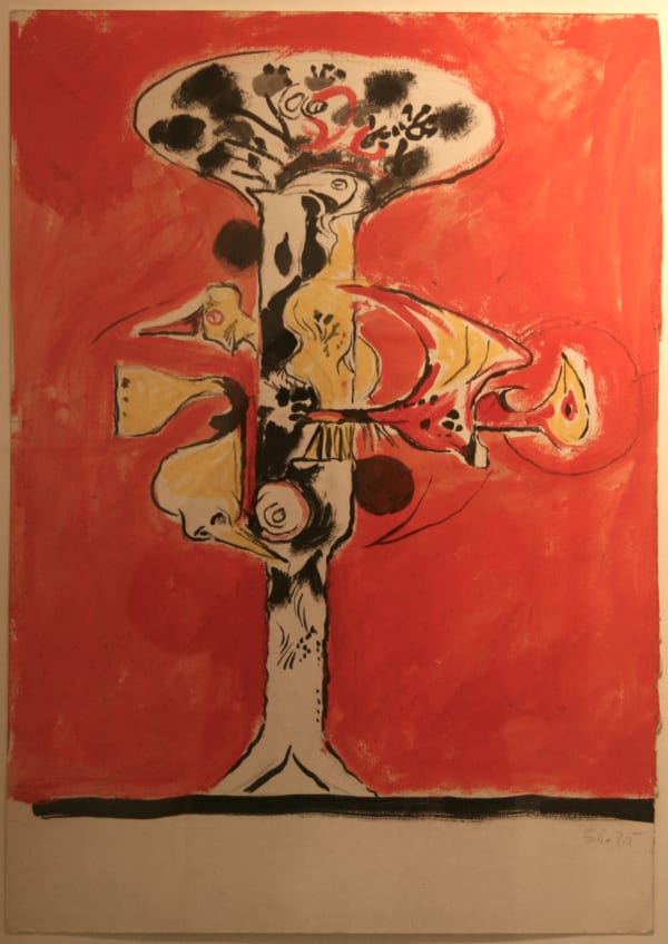 Graham SUTHERLAND (1903 – 1980) Composition, 1975 Pen, ink and gouache on paper 23 x 16 inches / 58.4 x 40.6 cm