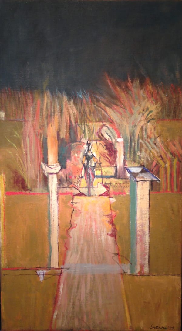 Graham SUTHERLAND (1903 – 1980) Figure with Path, 1950 Oil on canvas 36 ¼ x 20 inches / 92 x 50.8 cm