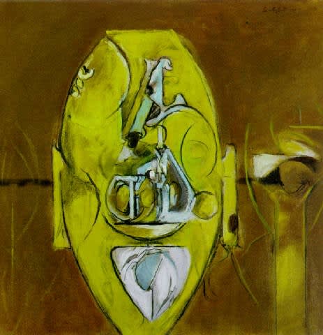 Graham SUTHERLAND (1903 – 1980) Stone Monmouth, 1977 Oil on canvas 19 ¾ x 19 ¾ inches / 50.2 x 50.2 cm