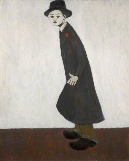 L.S. LOWRY (1887 – 1976) Man in a Trilby, 1960 Oil on board 32 . x 19 . inches / 81.9 x 49.5 cm