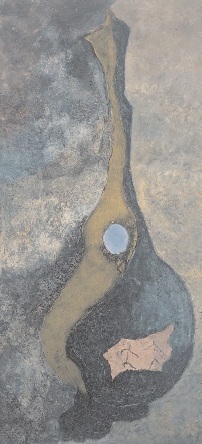 Granite Shore, 1946 Oil on masonite 38 x 18 ins (96.5 x 46 cm)