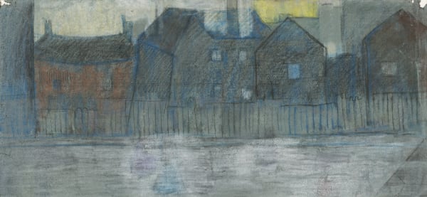 Laurence Stephen Lowry, Houses and Fencing, c. 1920