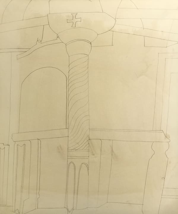 Ben Nicholson, 1967 (pillar in monastery at Patmos), 1967