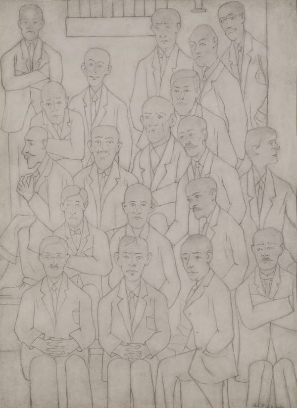 Laurence Stephen Lowry, Men at a Meeting