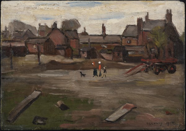 Laurence Stephen Lowry, Old Farm Buildings, Worsley, 1913