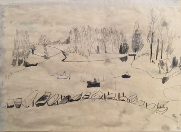 Mary Newcomb, The Fishermans lake near Leerdam, Holland