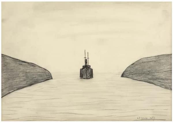 Laurence Stephen Lowry, Entering Harbour, 1959