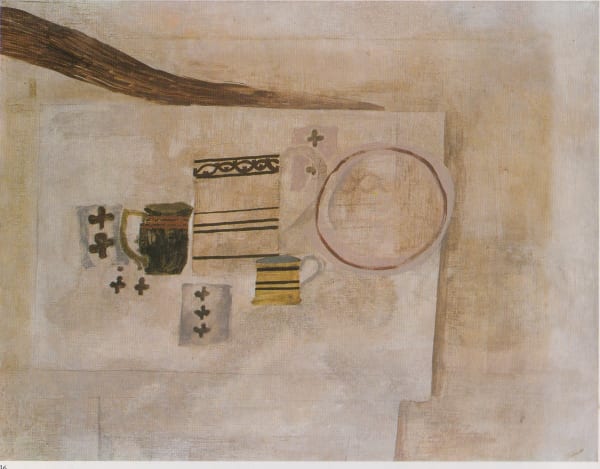 Ben Nicholson, Still Life, Jug and Playing Cards, 1929