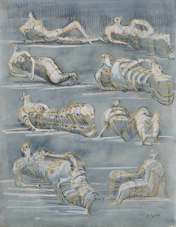 Henry Moore, Draped Reclining Figures, 1948