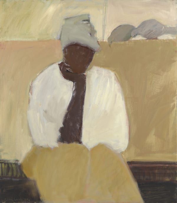 25. Doves and Grey Scarf, Oil, 40" x 35"