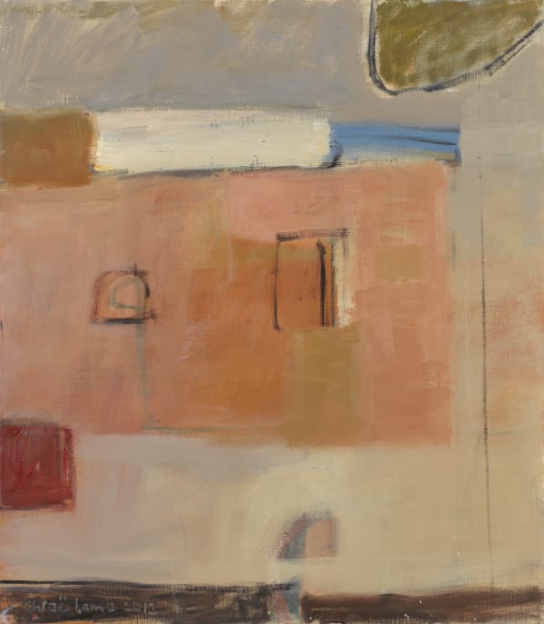 29. Pink and Blue, Oil, 40" x 35"