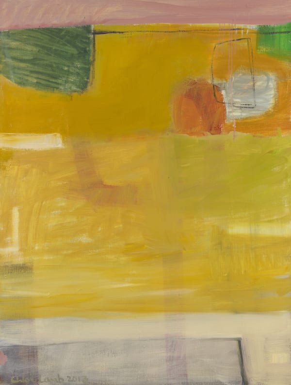 5. Yellow and Pink 201, Oil on canvas, 48" x 36"