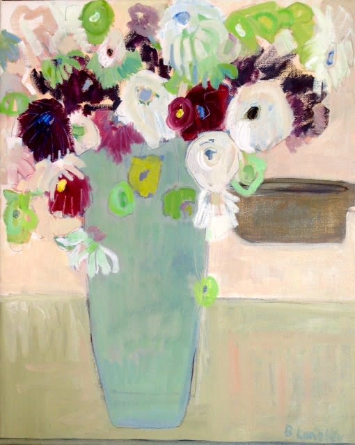 Bridget Lansley. The Beauty of Flowers. Oil on canvas.76 x 61cm. Price: £2,750