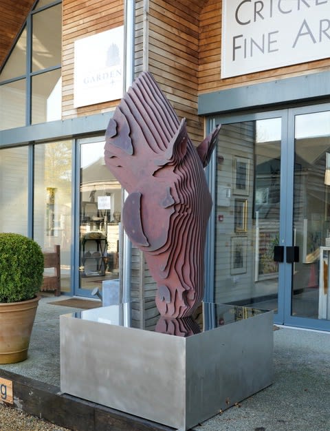 Tom Hiscocks, Drinking Horse II arriving at Cricket Fine Art Hungerford