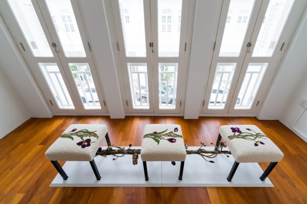 Hubert Le Gall, Orchid Bench, 2024