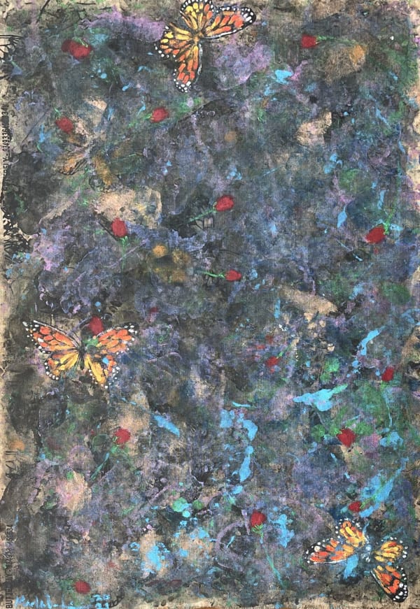 Marla Bendini, The butterflies in your stomach, the roses they throw in your way is a high with diminishing returns, 2021