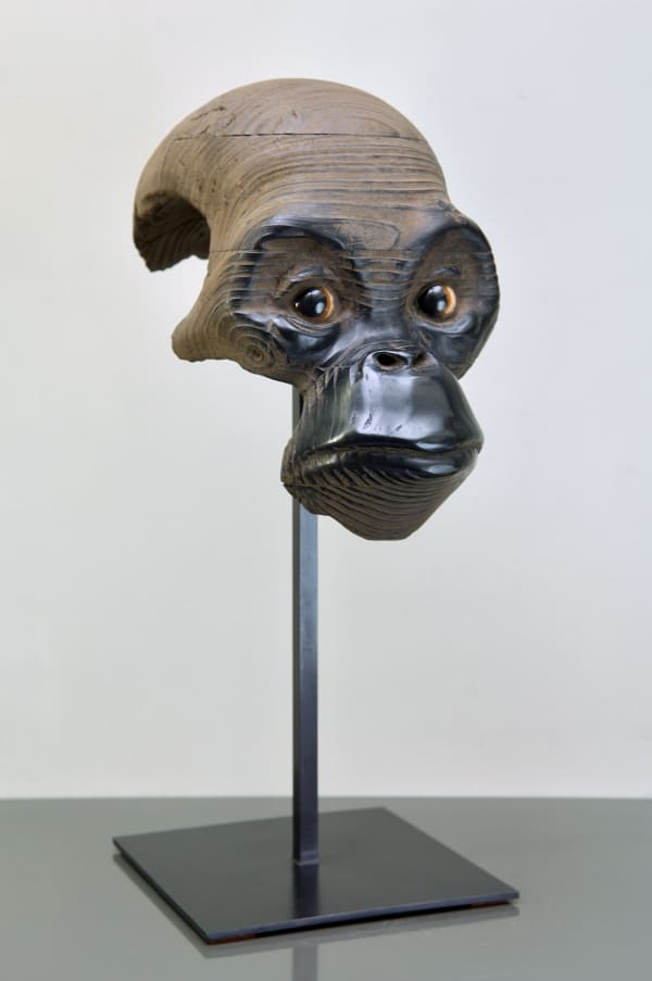 Quentin Garel, Mask of the Baby Orangutan (Wood), 2017